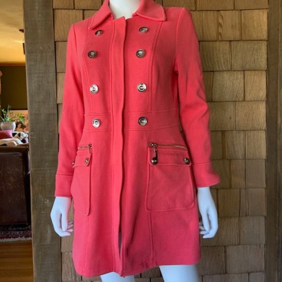 INC International Concepts Jackets & Blazers - INC MELON/CORAL CHIC COAT
